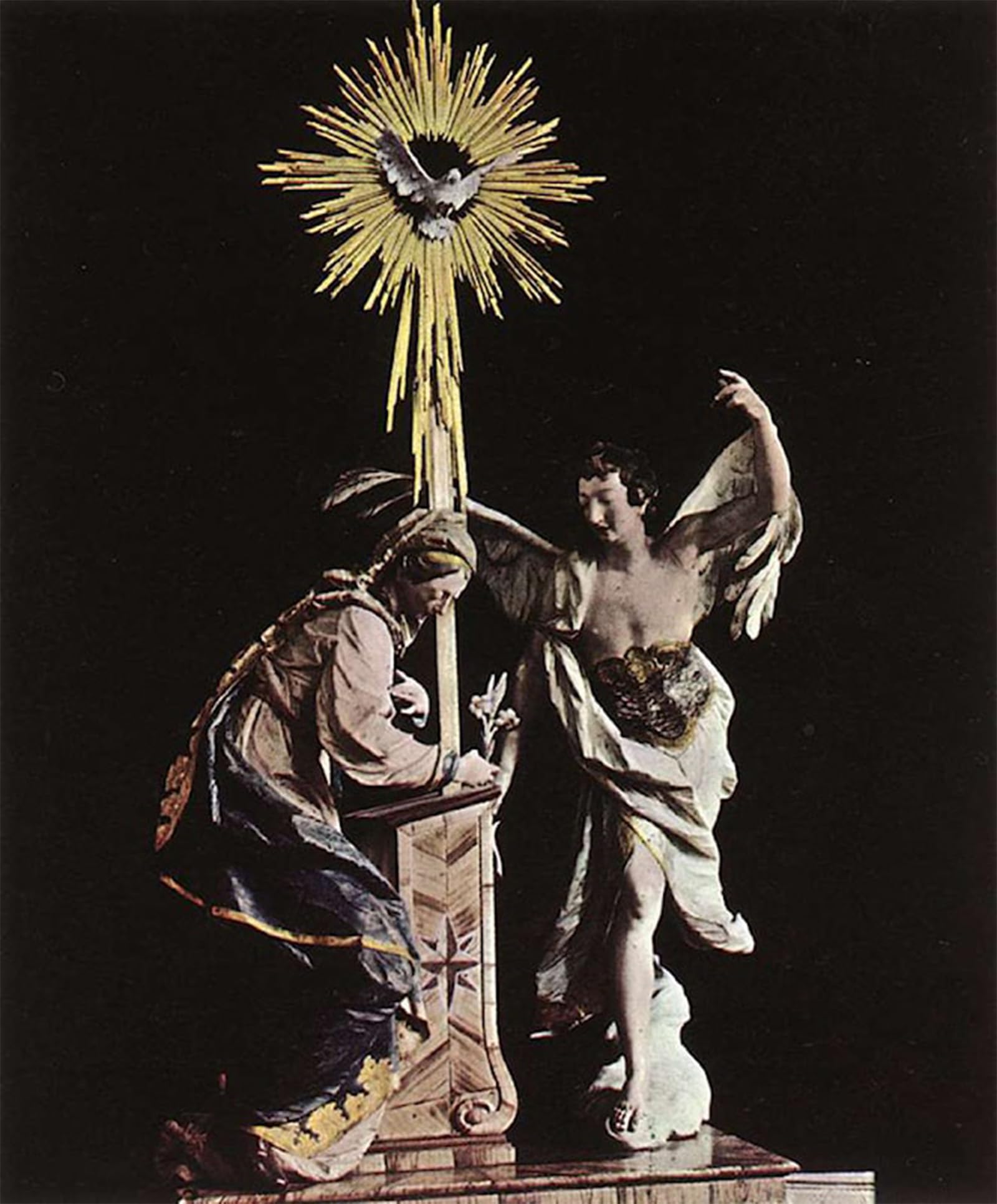 SERENDIPITP Aesthetic Poster Photo Wall Print Retro Picture The Annunciation Ignaz Gunther Modern Wall Artwork for Home Decor 60x90cm