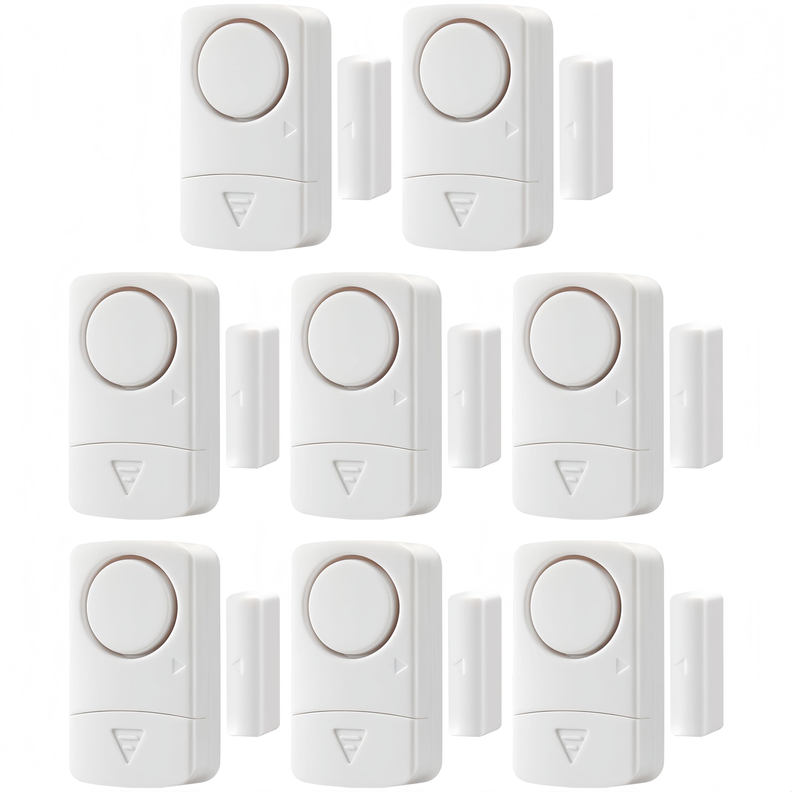 8 Pack Door Window Alarm Sensor, 120DB Loud Door Open Alarm, Kids Safety Security Alert for Home, Apartment, Office, Cabinet and Pool