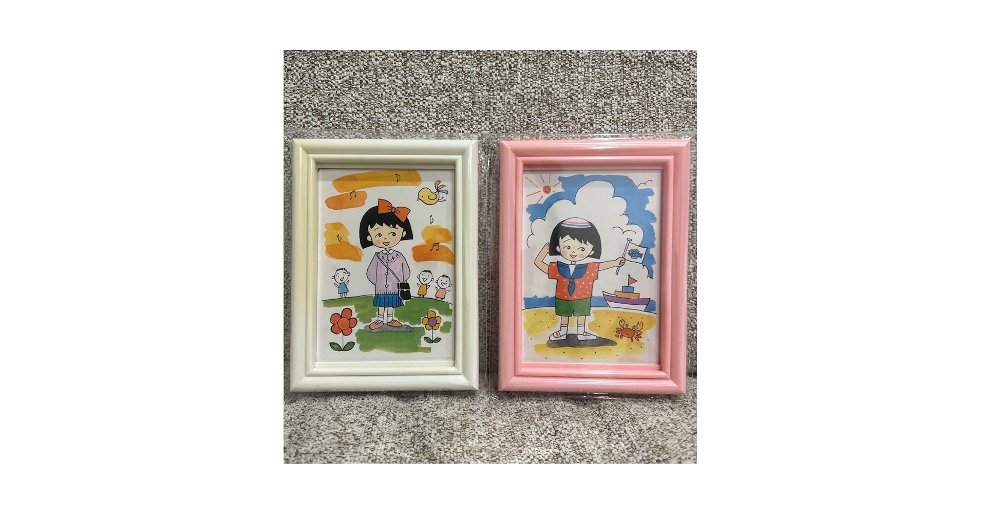 可愛いちびまる子ちゃん フォトフレーム 木製 写真立て 可愛いちびまる子ちゃん フォトフレーム 木製 写真立て ちび