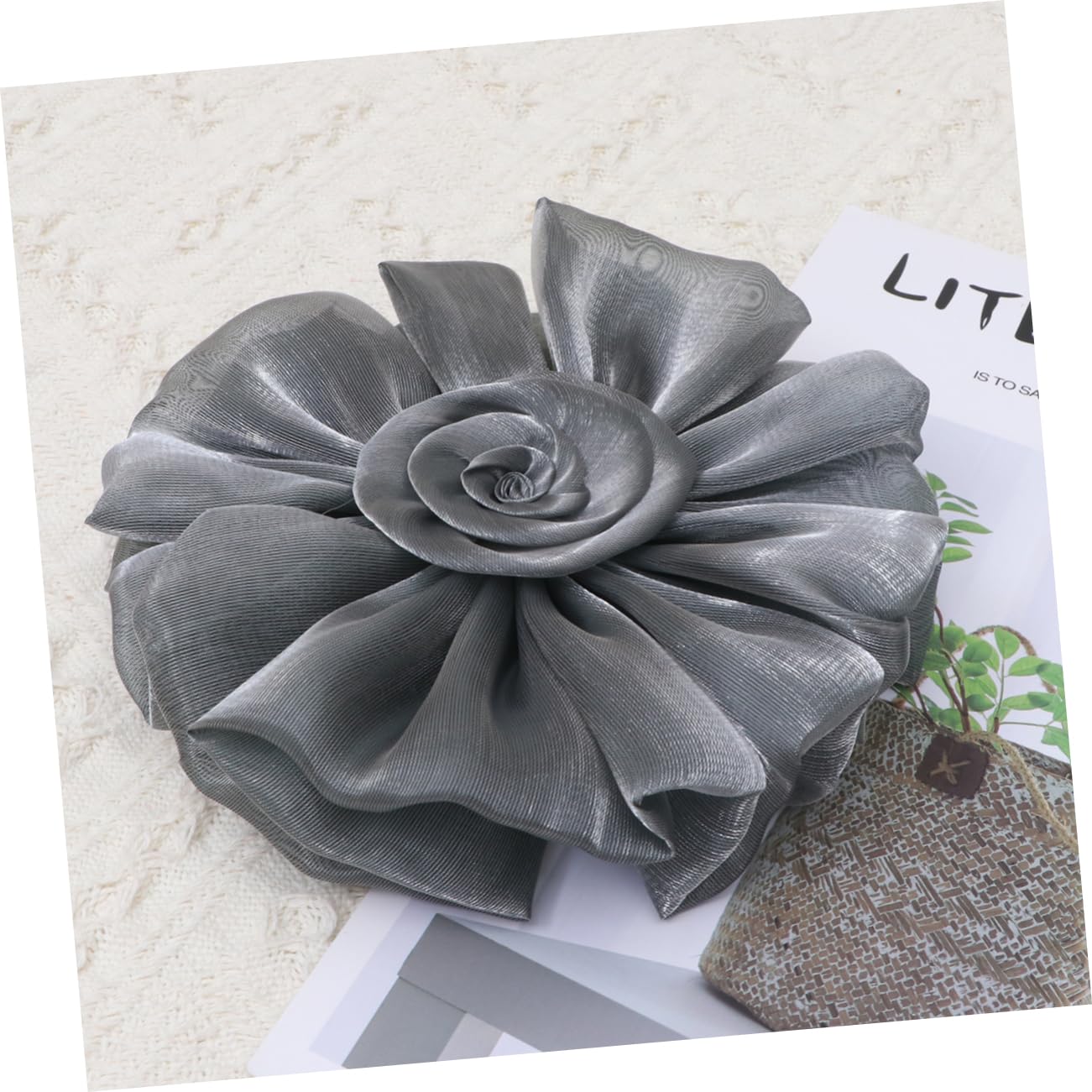 Boucle de Rideau Créative 2 Pièces en Tissu, Forme Fleur