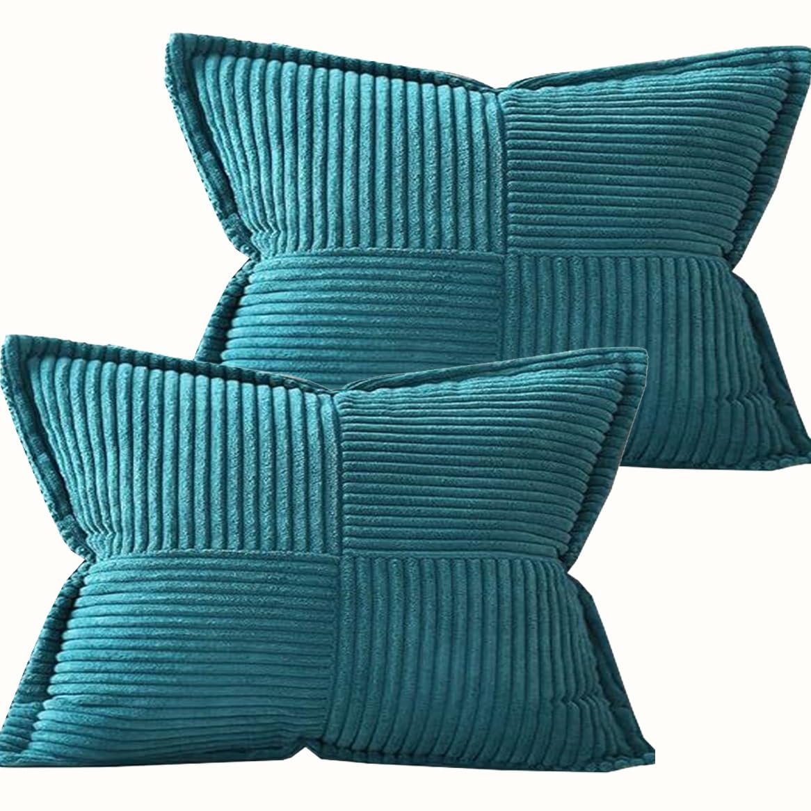 Miecoae Corduroy Soft Decorative Pillow Case 50x50 50x80 70x70 cm Square Rectangle Cushion Covers Throw Pillow Cover, Home Decorations for Sofa Couch Bed Chair(A3,50x80cm 2pack)