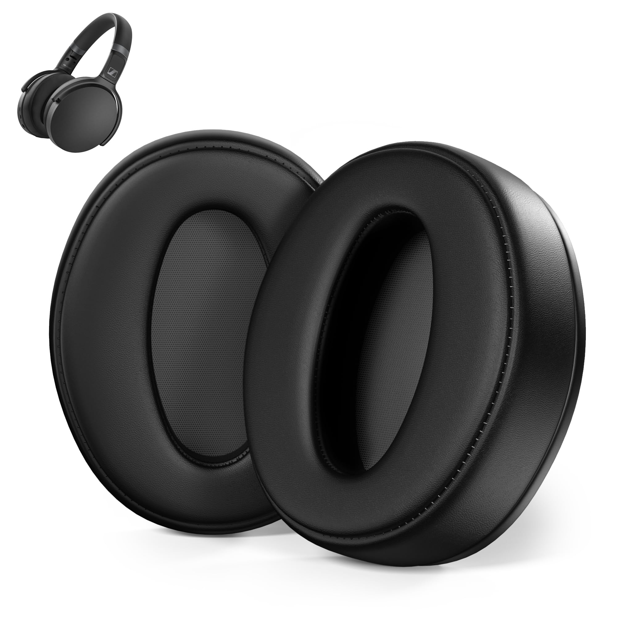 Sounce Replacement Ear Pads Cushions Compatible with Sennheiser HD 4.50BT, HD 4.50BTNC, HD 4.50SE, HD 4.40BT, HD 4.30G, HD 458BT, HD 450BT, HD 400S, HD 350BT, HD 4.20S Over (1 Pair)-image-18