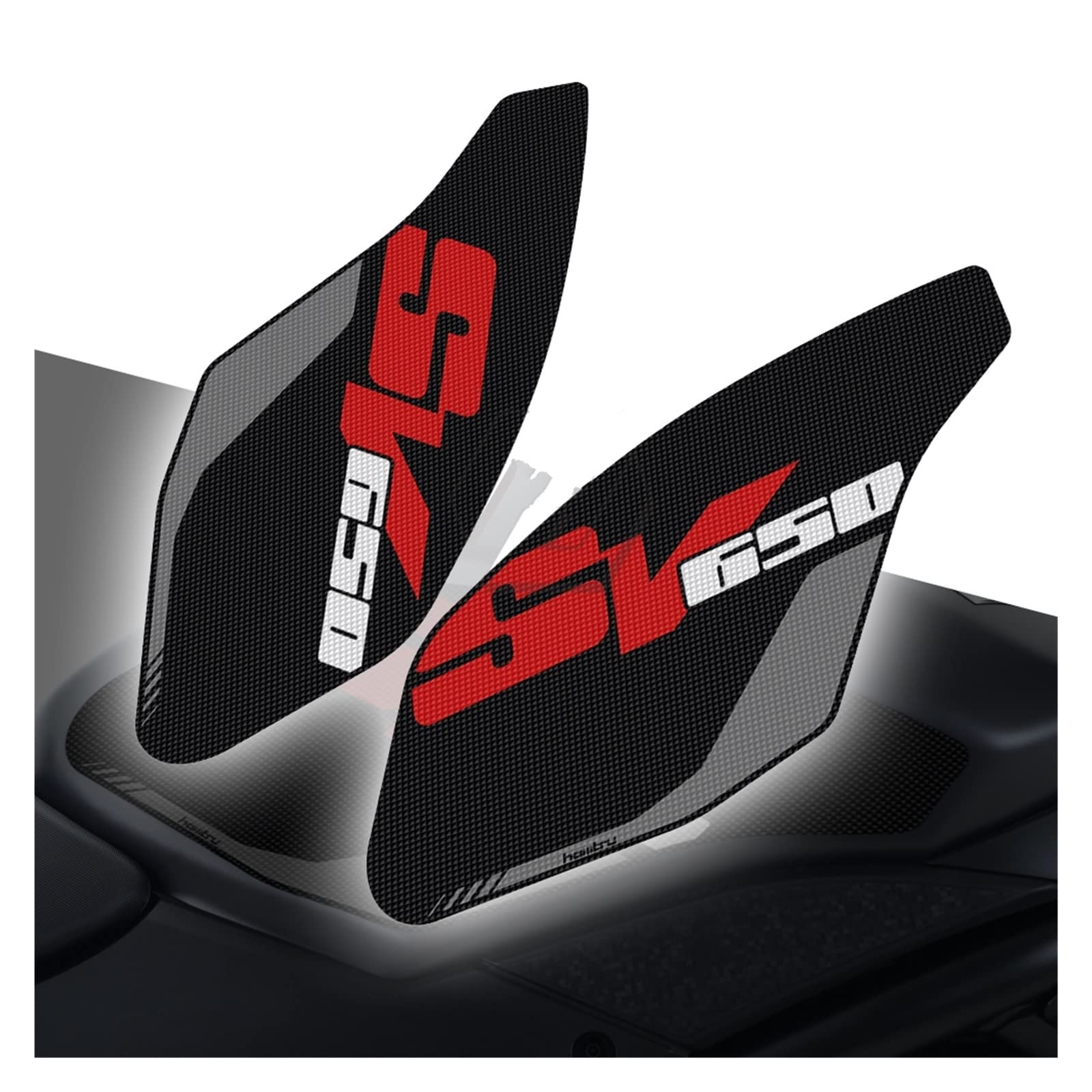 Tank Pads Für Suzuki SV650 SV 650 2017-2022 Motorrad Seite Tank Pad Schutz Knie Grip Anti-rutsch (Color : 1)