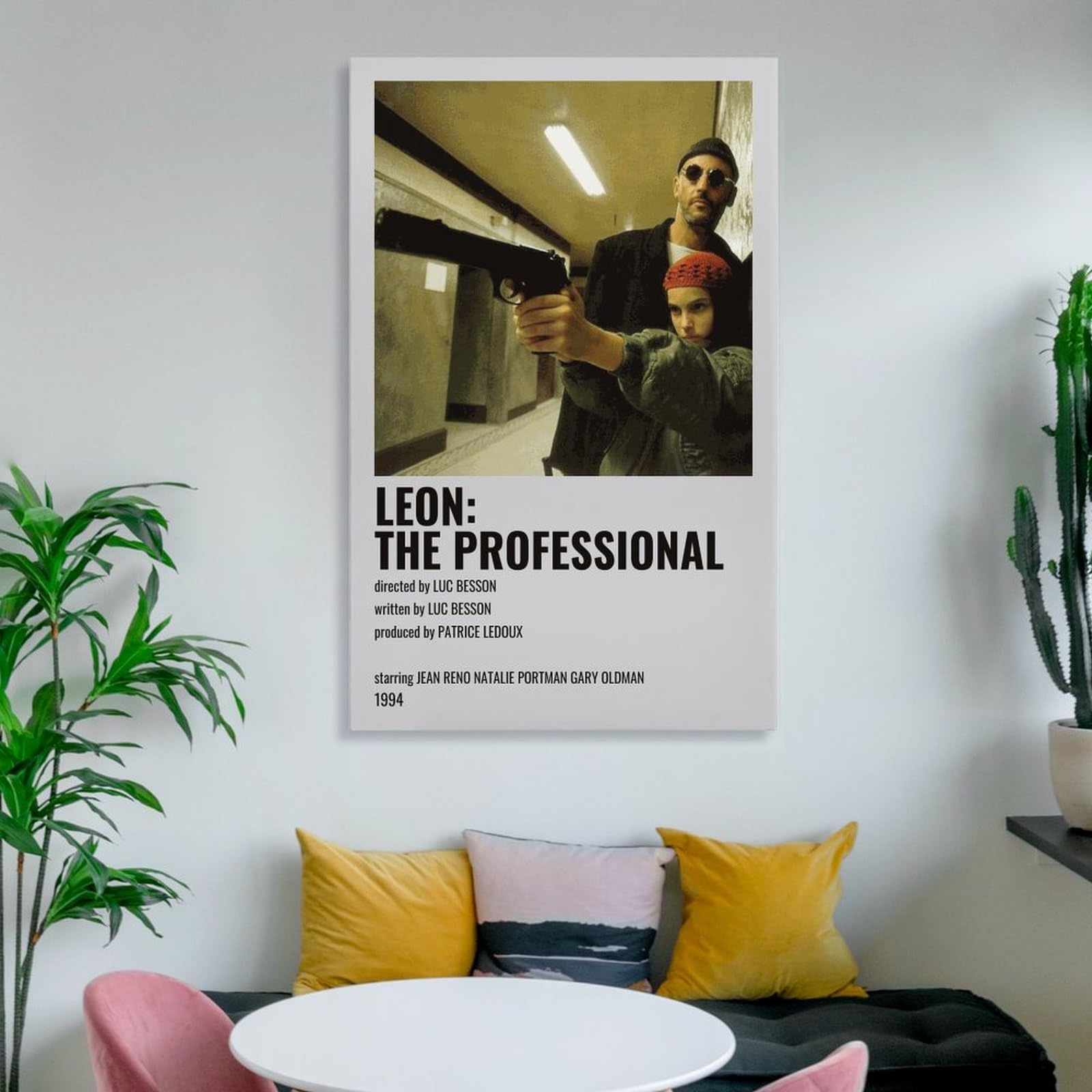 No.288フレーム付きキャンバスアート 映画ポスター LEON インテリア