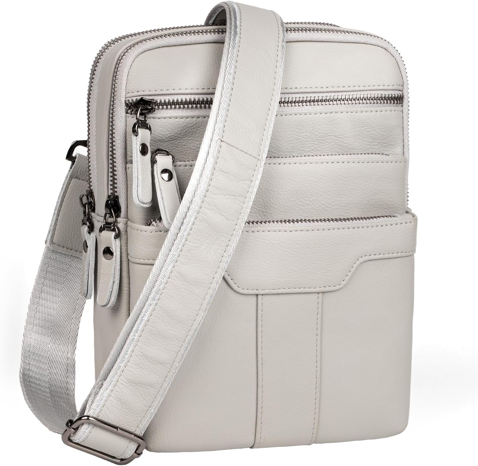 AriscobullLeather Messenger Bag for Men, Small Leather Sling Shoulder Bag Messenger Pack for Men, Man Purse