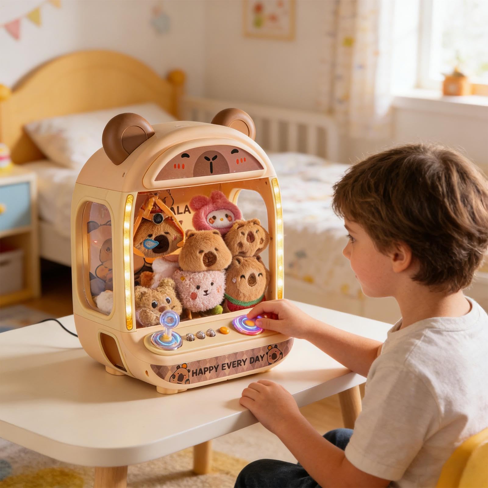 Gioco Della Gru Per Bambini - Giocattoli Elettronici Educativi Interattivi,Macchina Della Gru Da Tavolo Con Peluche - Per Natale Compleanno Ragazzi Adulti Interno Esterno Asilo Feste