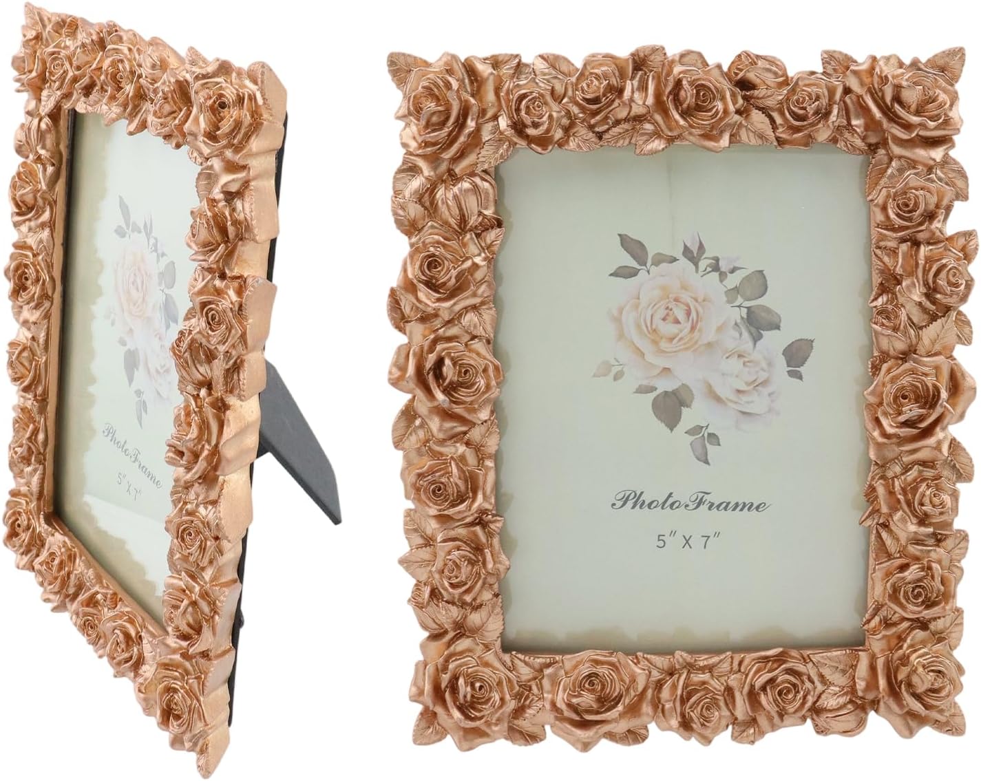 Coshar Picture Frames Rose Gold 5x7 Inch Rustic Photo Frame image 3