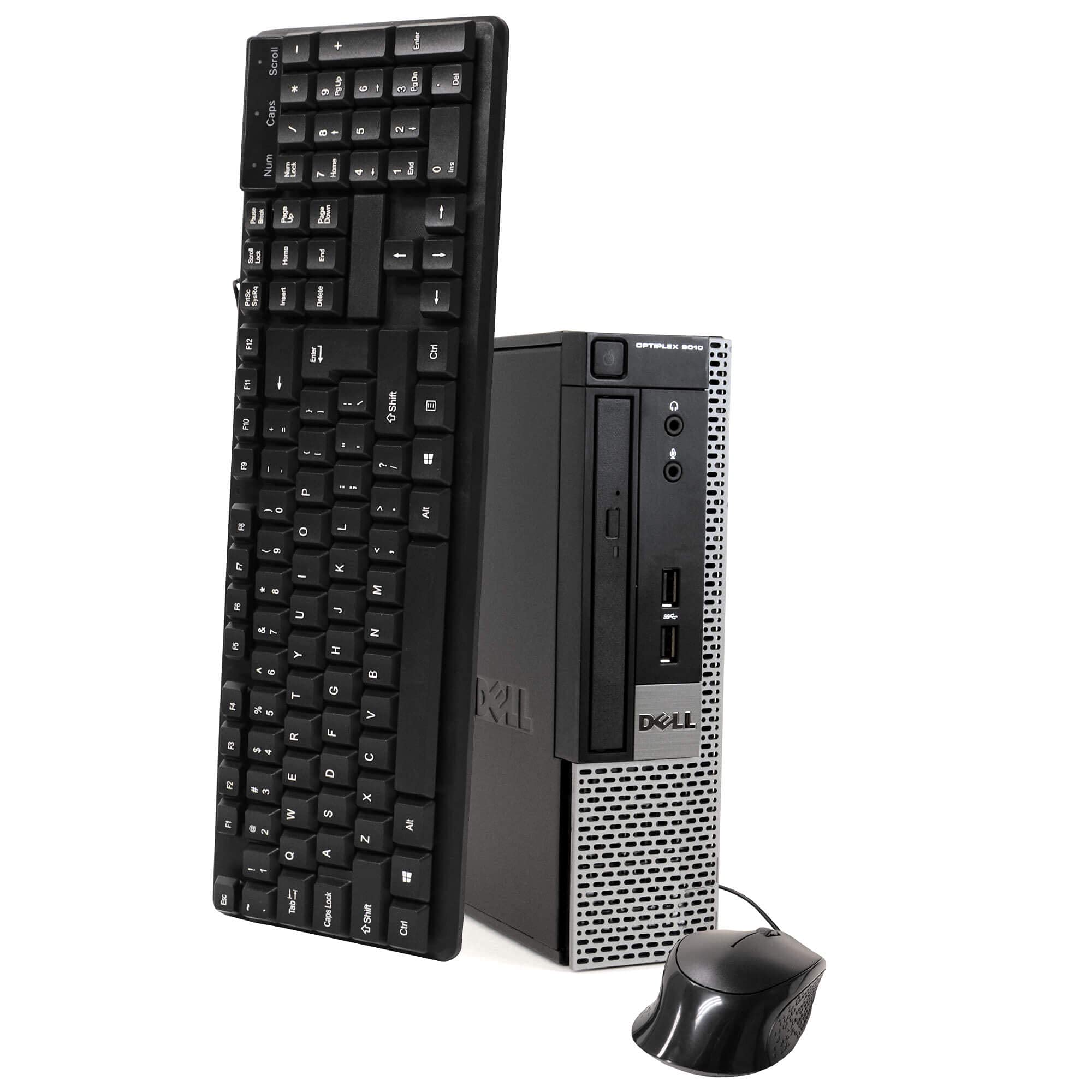 Dell Optiplex 9010 Ultra Small Desktop PC, Intel Quad Core i5 (3.10GHz) Processor, 8GB RAM, 128GB Solid State Drive, Windows 10, DVD, HDMI, Bluetooth, Keyboard, Mouse, WiFi (Renewed)