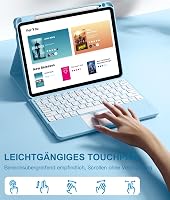 Vobafe iPad Air 11" és 10.9" Billentyűzetes Tok 7 Színű Világítással és Trackpad-dal 3