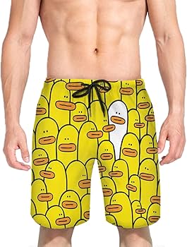 Amazon.co.jp: サーフパンツ 面白い 黄色い アヒル メンズ ビーチ