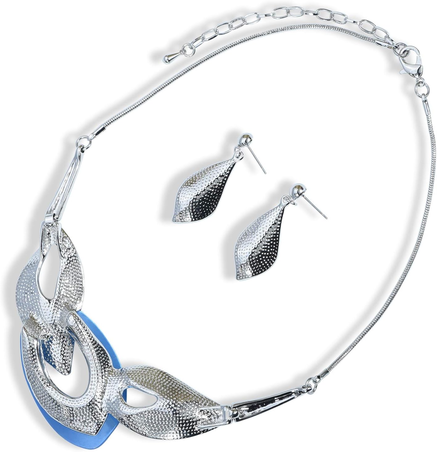 Vintage Statement Jewelry Set Leaf Floral Bohemian Boho Statement Necklace Earring Set Crystal Fashion Costume Jewelry - Image 7