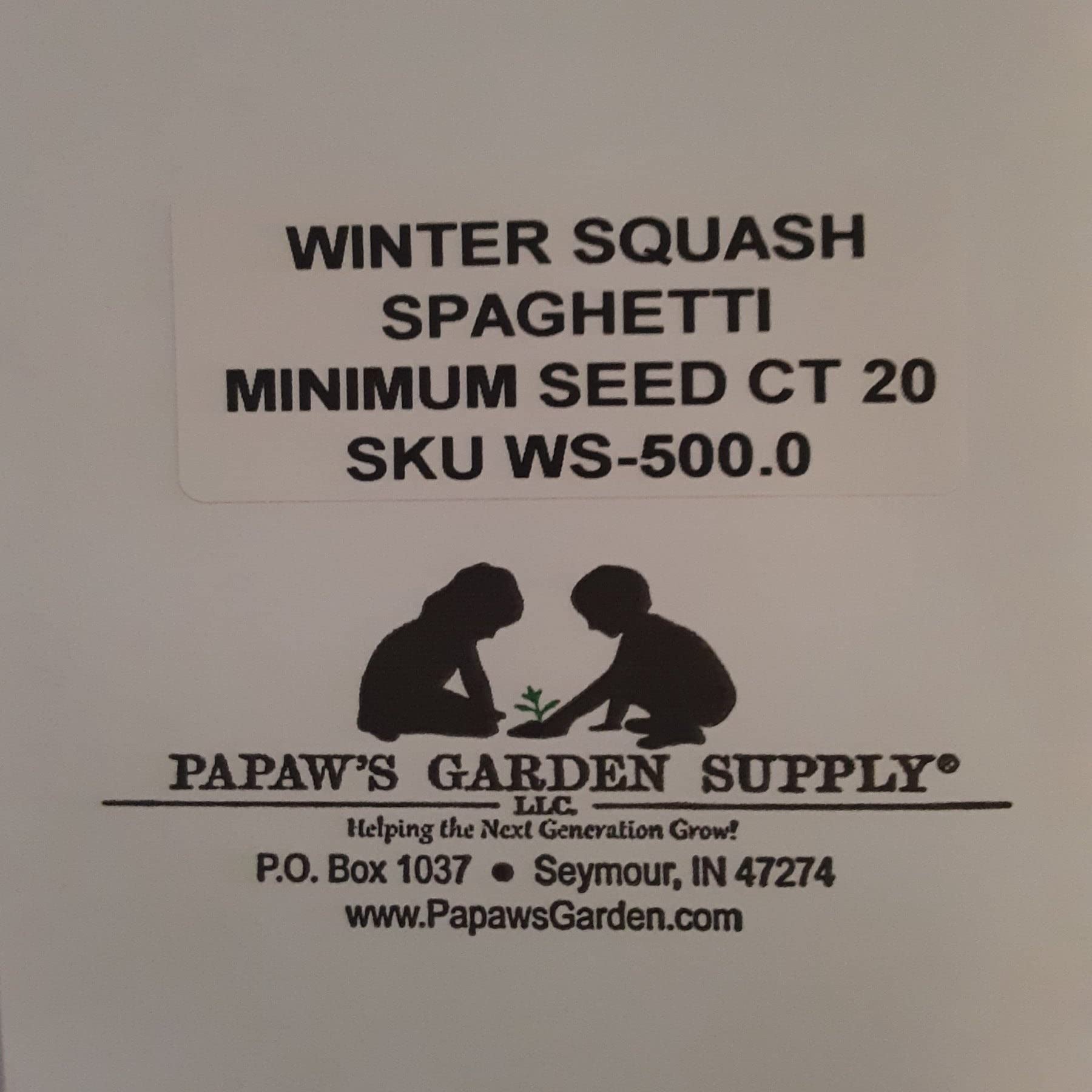 PAPAW'S GARDEN SUPPLY LLC. Helping The Next Generation Grow! Mixed Variety Squash...