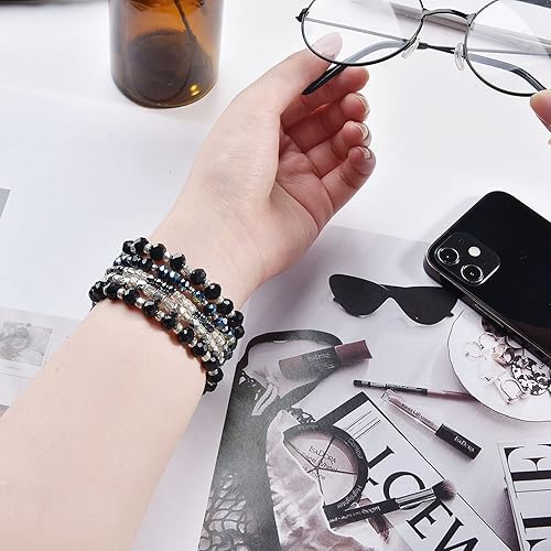 Miniatura 3 de VISOOM Pulsera de cuentas compatible con Apple Watch Band 1.575 in1.496 in1.614 in1.654 in Series 11 10 9 8 7 SE (3 2 1) Series 654 Correa de reloj