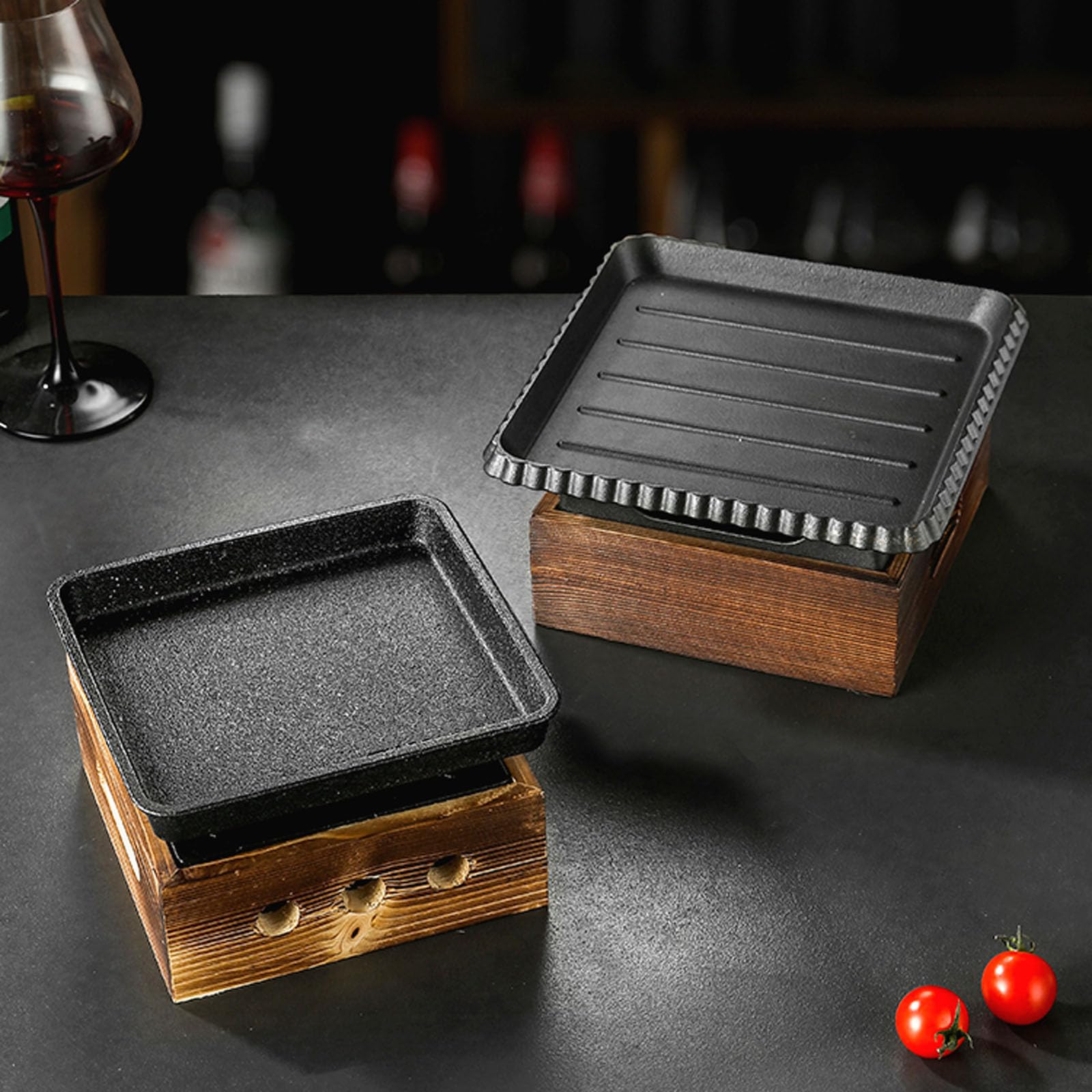 Parrilla portátil coreana japonesa para barbacoa, cocina de mesa, estufa de alcohol para comedor, camping y uso al aire libre, perfecta para reuniones familiares