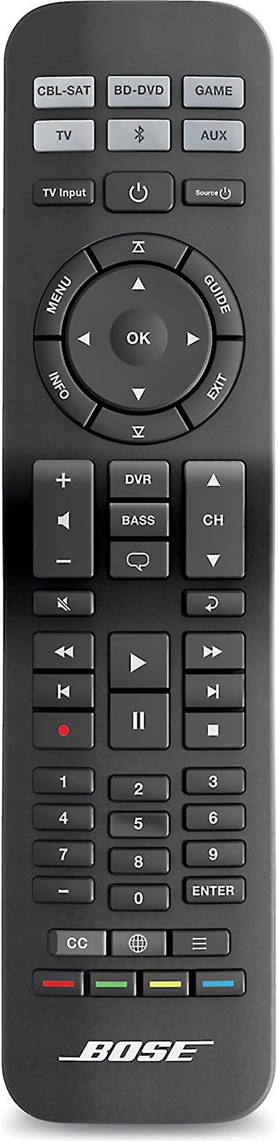 Bose RC-PWS III Universal Remote Control for Solo TV Sound Systems & CineMate Home Theater Speaker Systems