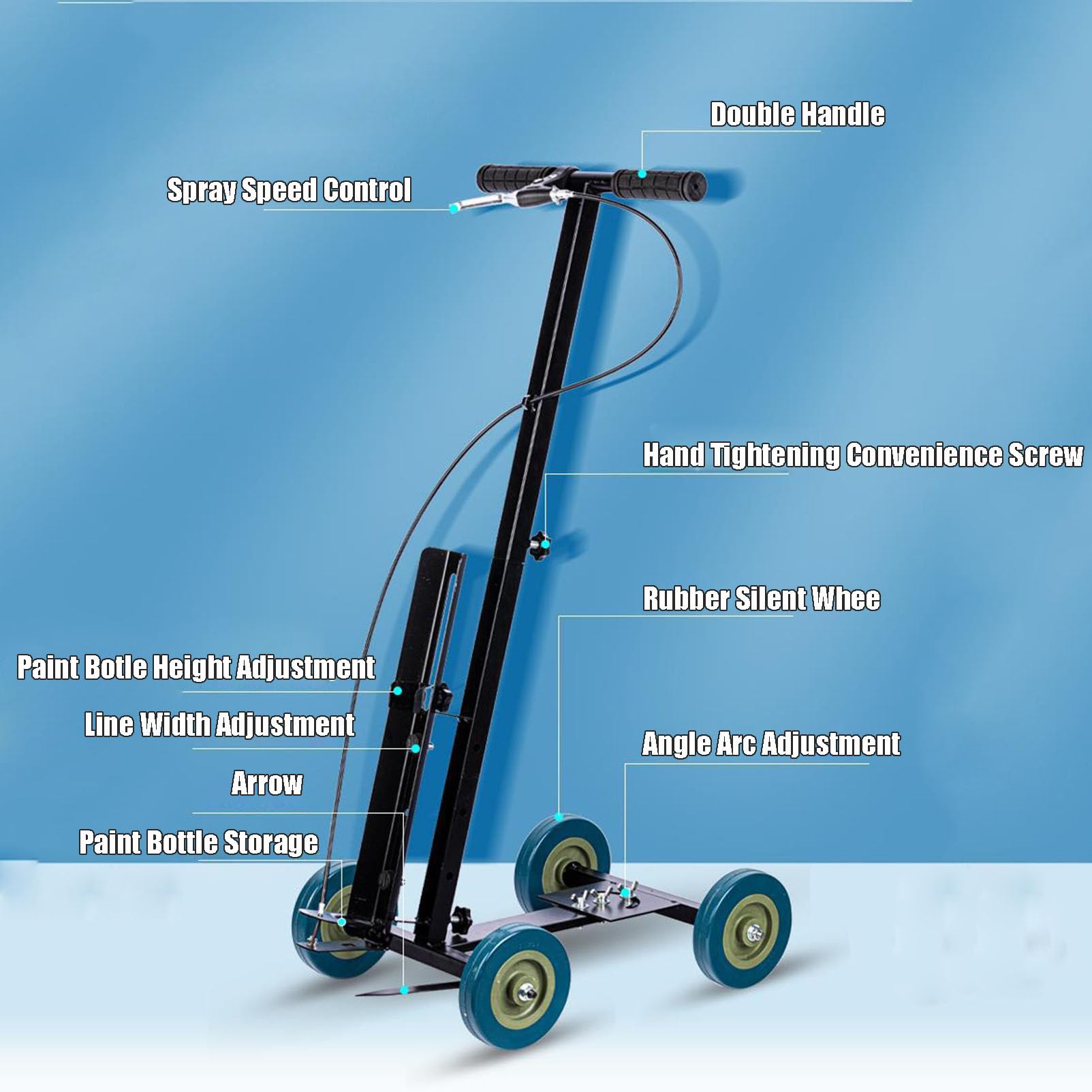 Set per badminton, macchina per marcatura a nastro, macchina per incollare il nastro a mano, kit per la marcatura del campo da basket, badminton per campo da basket, vialetto
