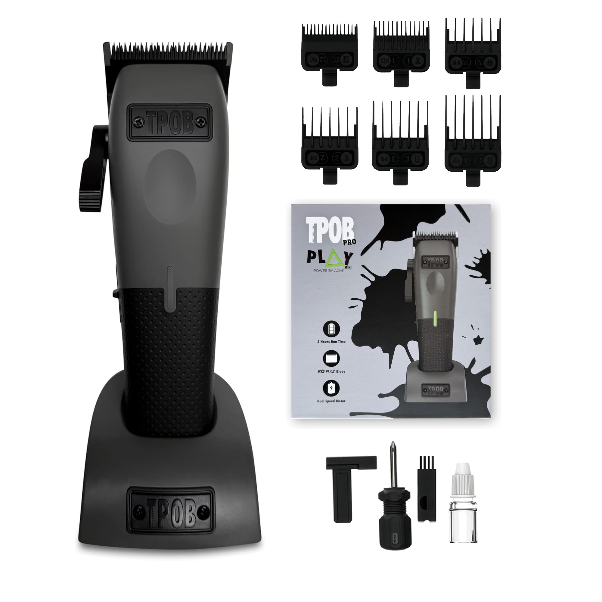 TPOB Mini Play - Tagliacapelli professionale (grigio)