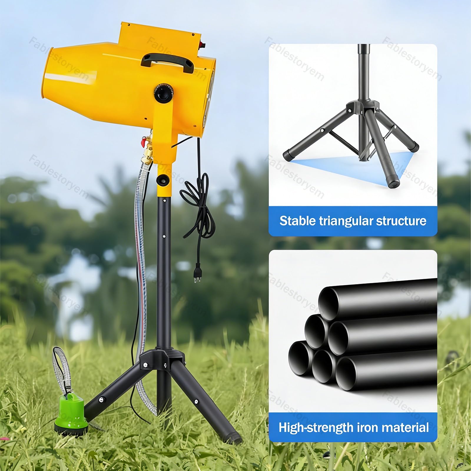Macchina per Schiuma da 1200 W, Cannone per Schiuma, Macchina per Bolle con Effetto Scenico, Macchina per Creare Schiuma a Getto, per Parchi a Tema, Festival Musicali, Feste all'aperto, Bar