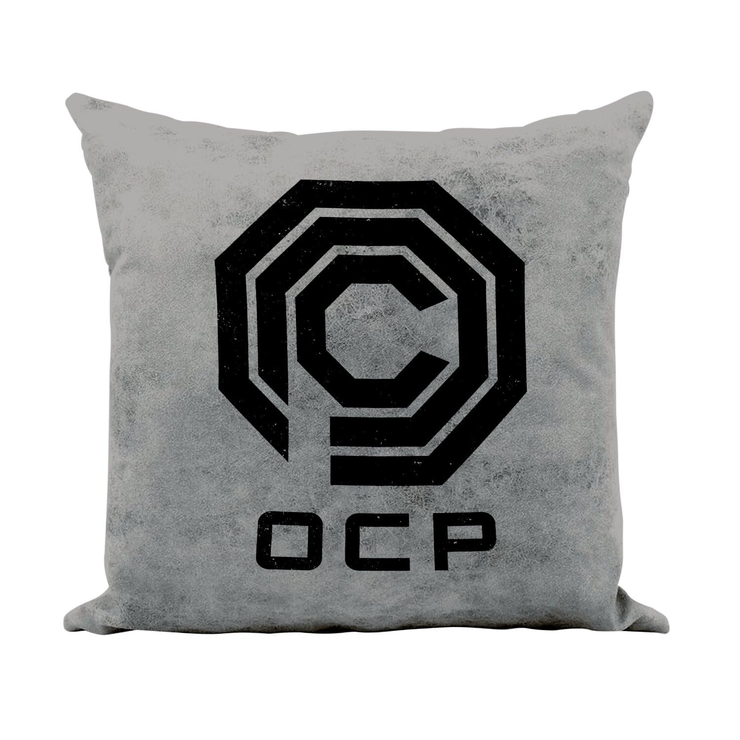 Coussin en similicuir gris au toucher cuir élégant pour votre intérieur