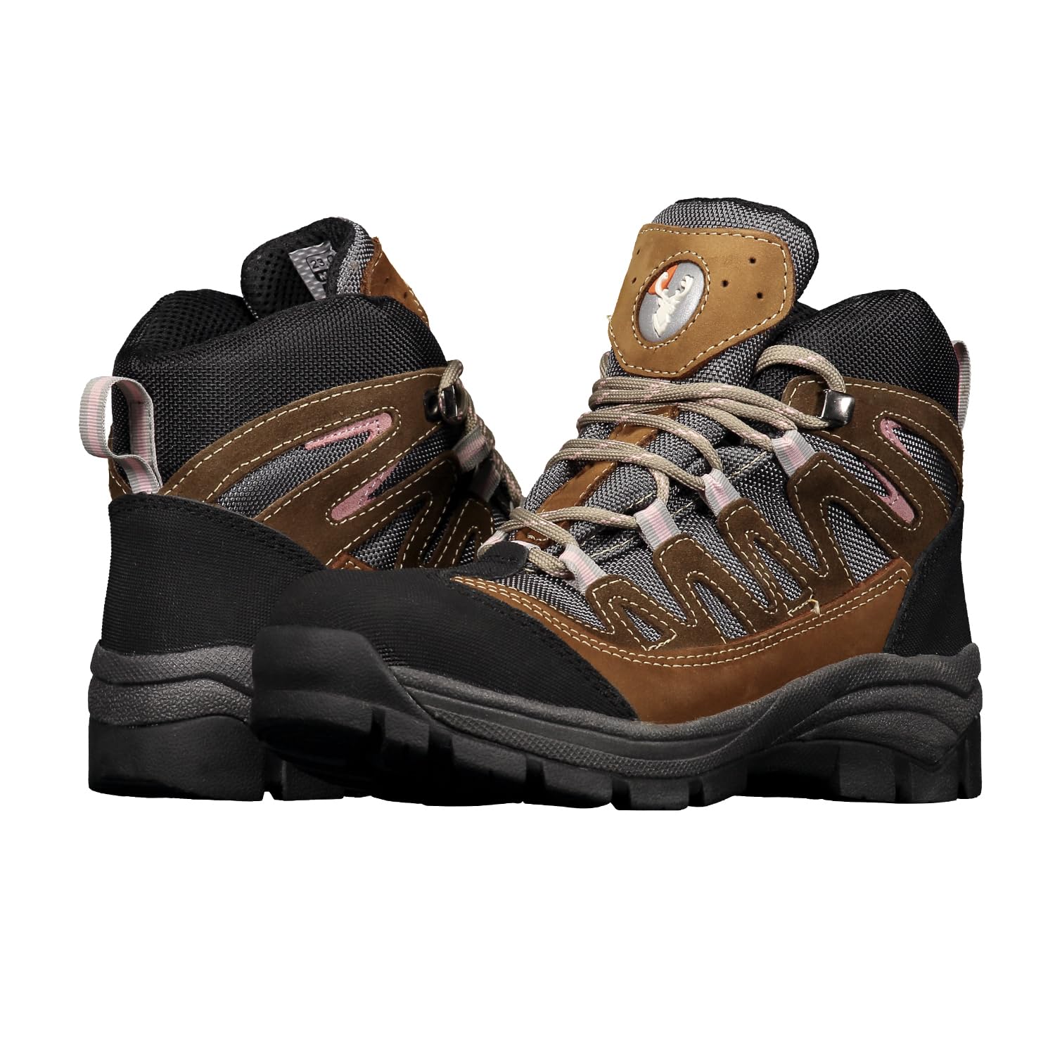 Berrendo 362 Botas de Seguridad Industrial Arena-Rosa con Casquillo de Acero Suela Taiga para Dama Talla 24