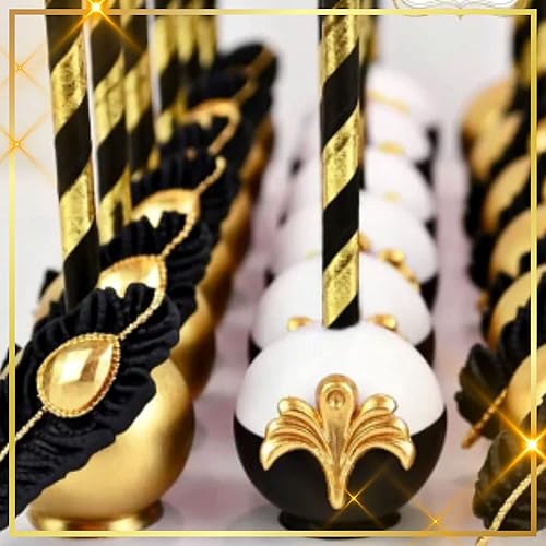 Miniatura 4 de FAMASTON Paquete de 150 pajitas de papel biodegradables de rayas amarillas  Pajitas desechables de color amarillo blanco  Para pasteles en