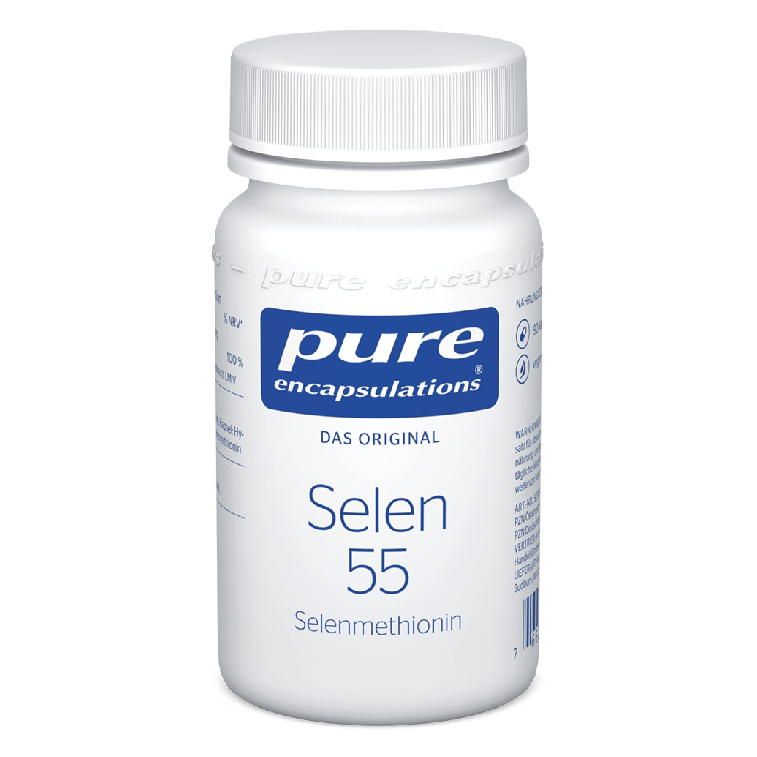 Pure Encapsulations - Selen 55 - Hochwertiges Selenmethionin für antioxidativen Schutz und das Immunsystem - 90 Kapseln
