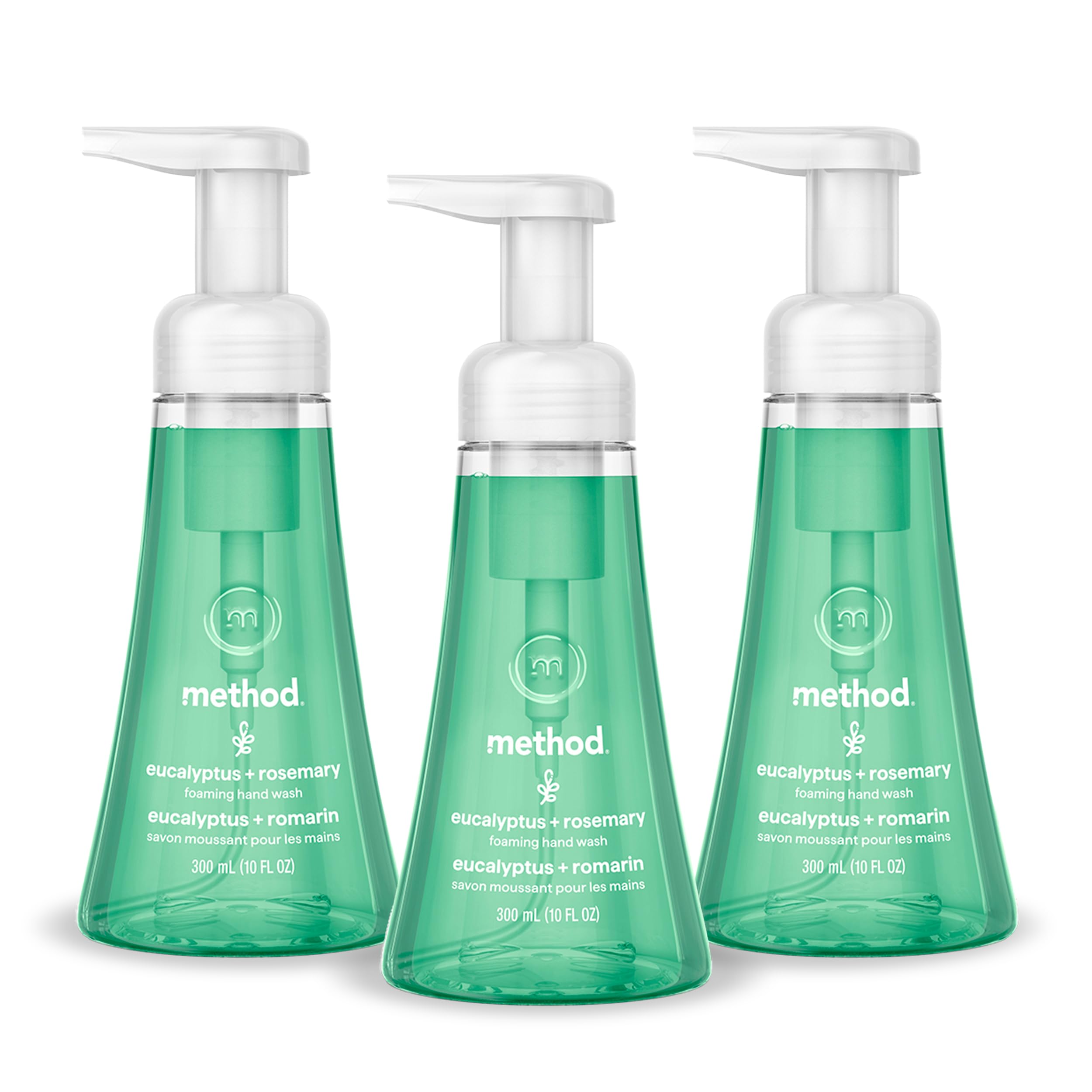 method Foaming Hand Wash, Eucalyptus + Rosemary, 10 fl oz, 3 pack