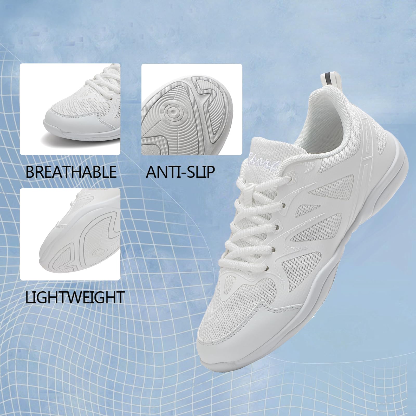 Cheerleading Schuhe Cheer Tanzschuhe Damen Cheerleader Kinder Fitness Gymnastik Training Sneaker rutschfest Mädchen Tumbling Grundschulkind