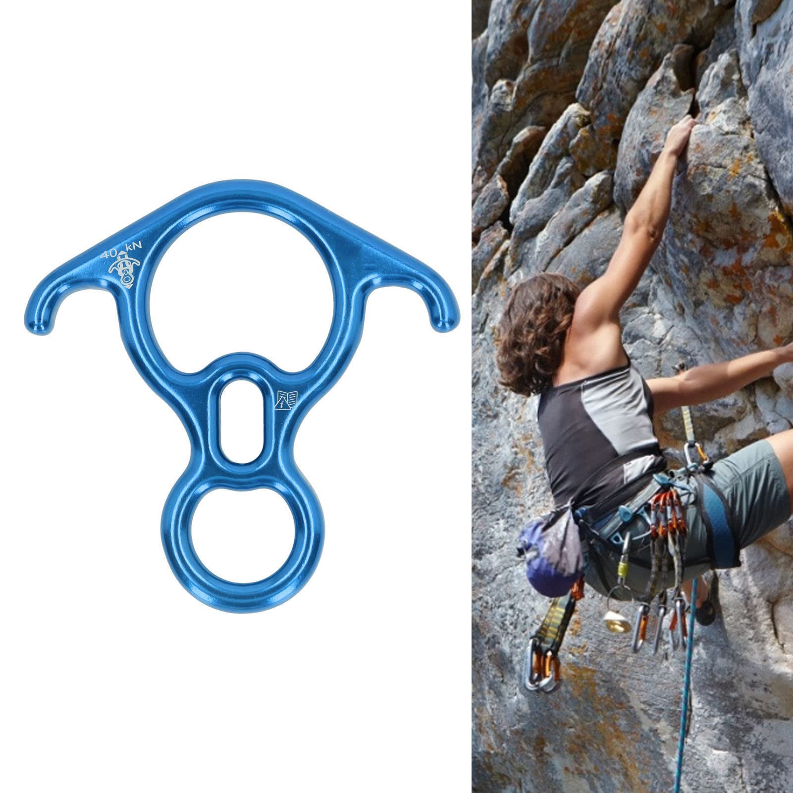 Amazon | ロッククライミングリギングプレート、8mmから16mmの高強度