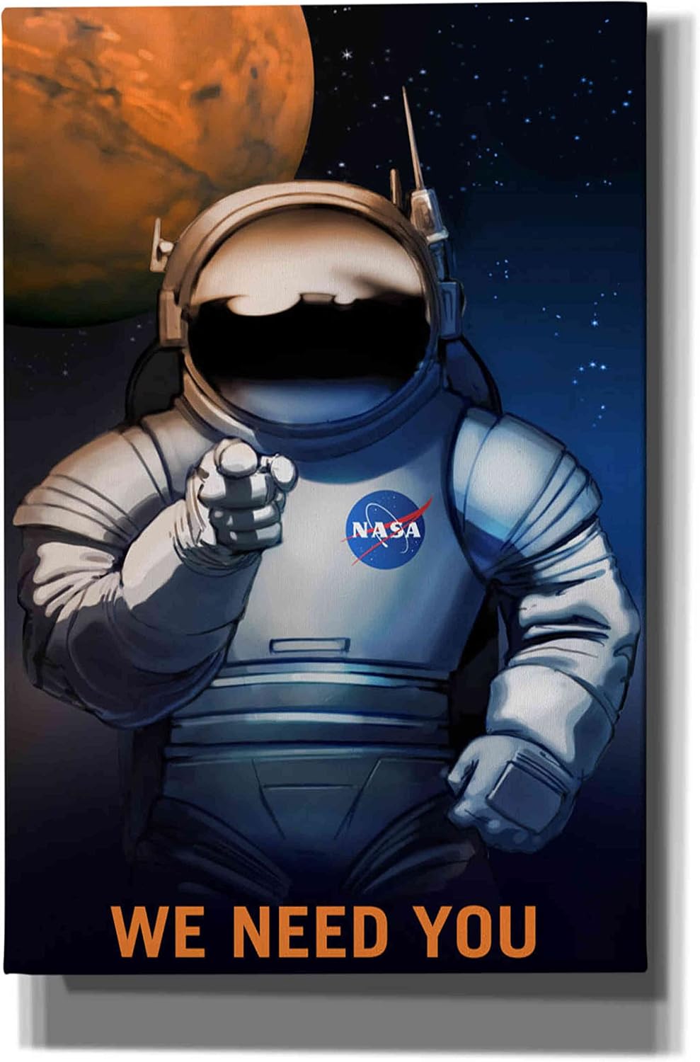 Epic Graffiti 'Mars Explorer Series: We Need You' Space Canvas Wall Art, 12"x18"