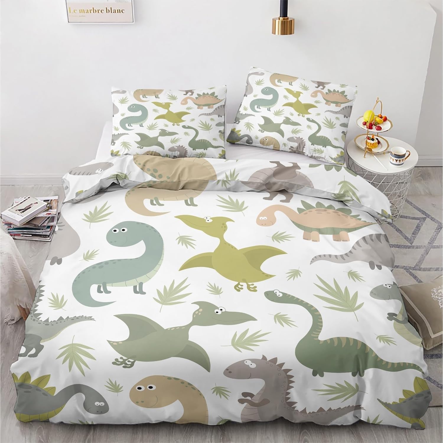 Housse de couette 220x240 dinosaure : la solution grand confort pour lit de deux personnes