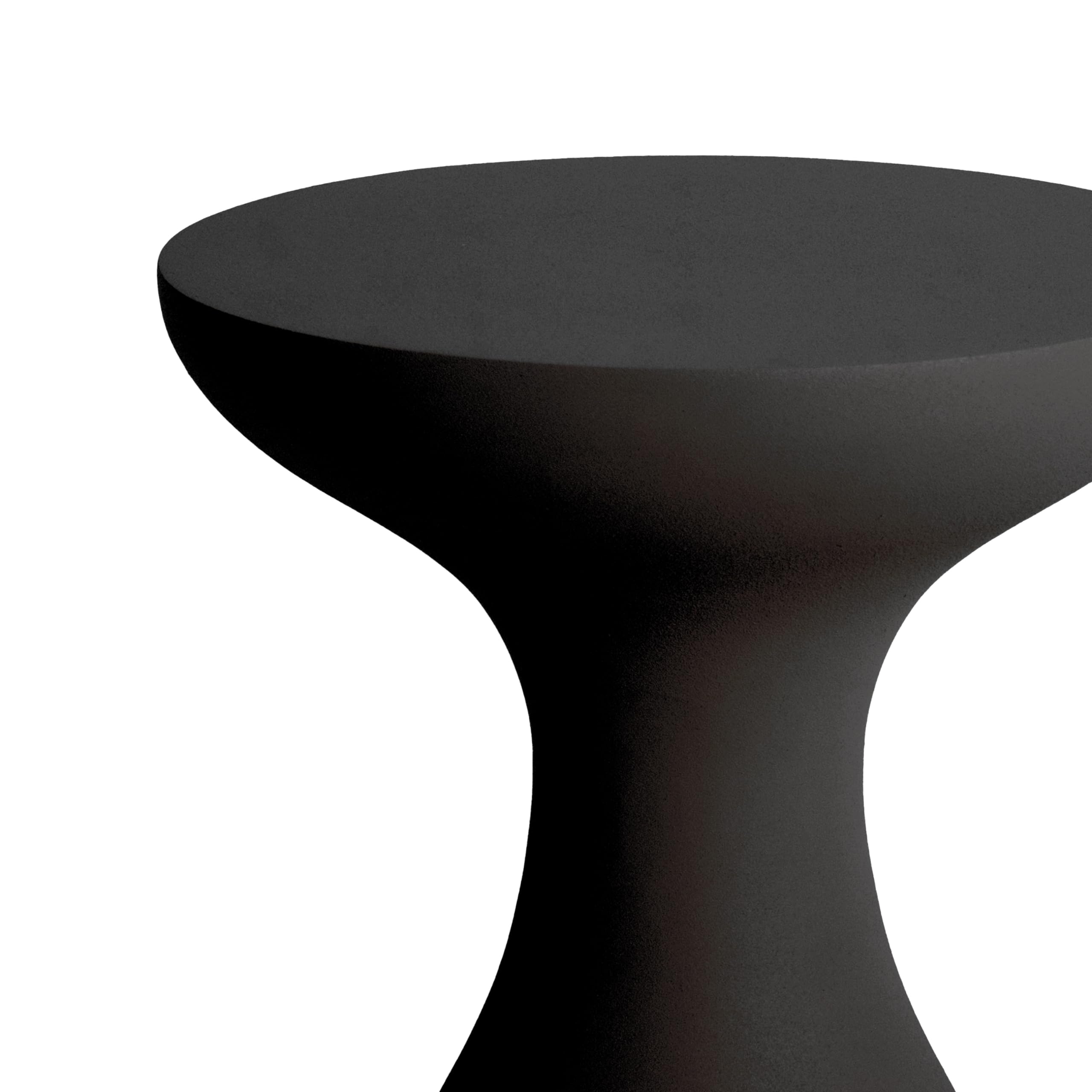 Kick Collection Table d'appoint Dez - Noir - Moderne et de Haute qualité - Aluminium - Disponible dans de Nombreuses Couleurs