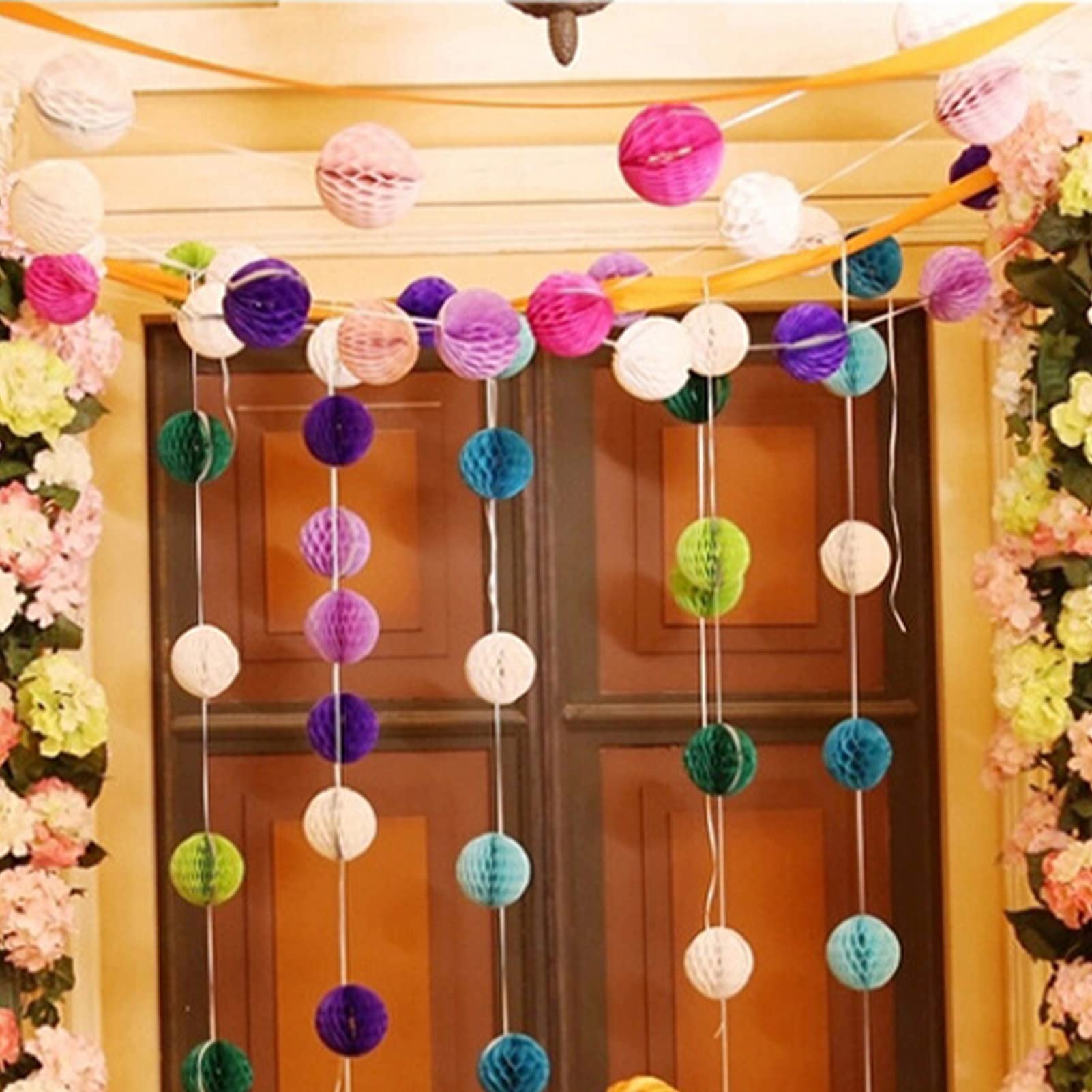Grandi palline di carta a nido d'ape da 26 pollici: decorazioni natalizie e per matrimoni fatte a mano - Italia