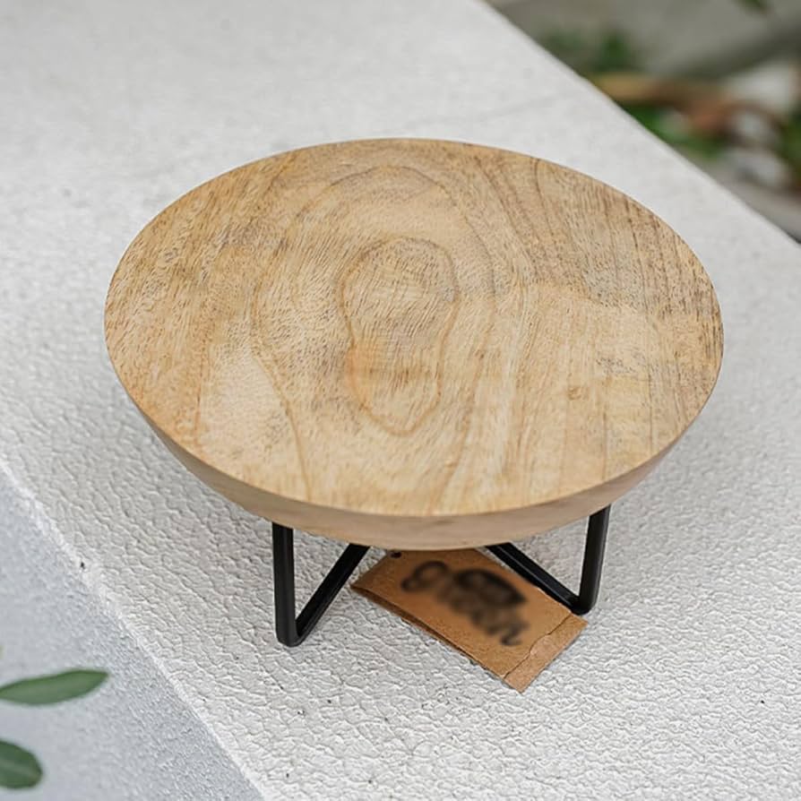 Amazon.co.jp: [GZGZ] 木製 花台 直径15cm フラワースタンド