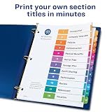 Avery® Ready Index® Table of Contents Dividers, 12-Tab, Color, 6 Sets – view 2