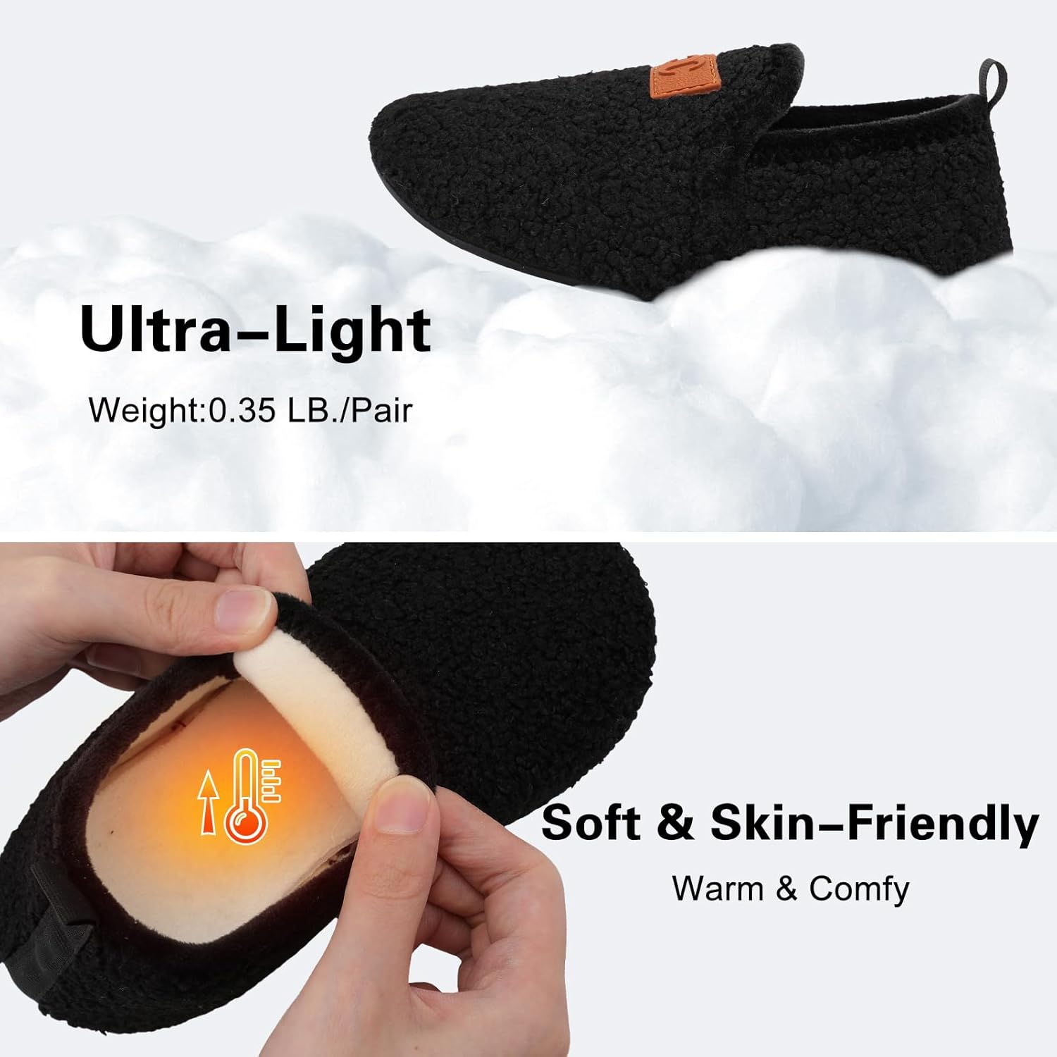 Scurtain Unisex Big Kids Little Kids Slippers Socks Artificial Woolen Slippers with Non-slip Rubber Sole for Big Boys Girls Little Boys Girls - Image 4