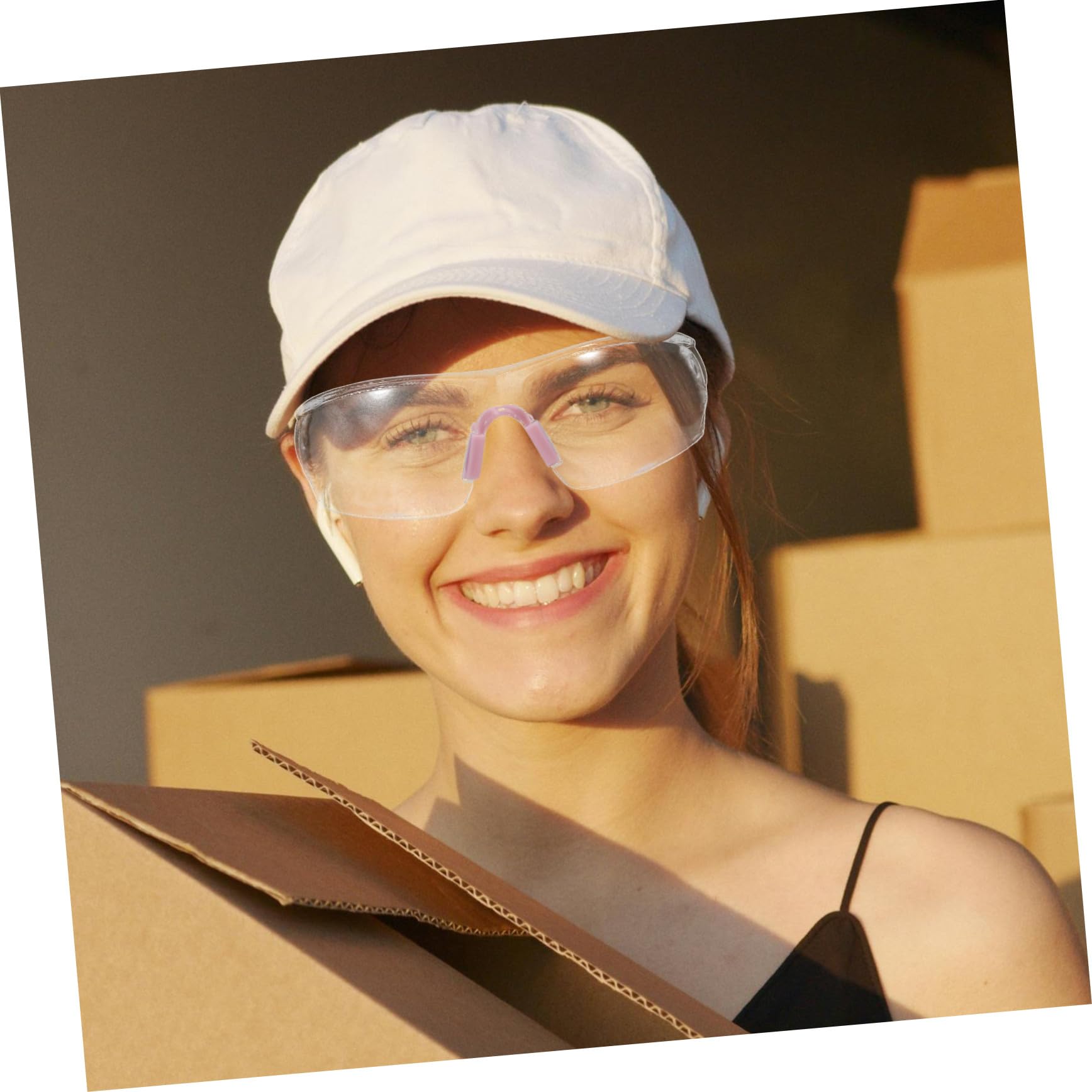 Veemoon Lunettes Coupe-vent Et Anti-poussière Lunettes De Sécurité Anti-buée Pour Moto Et Travaux Protection Oculaire Stable Et Confortable