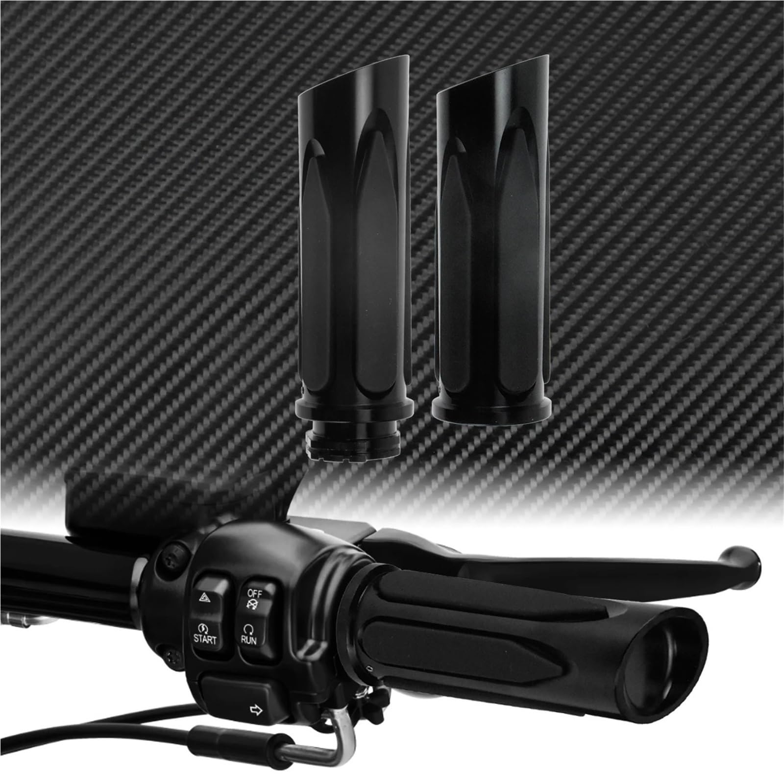 1" uchwyty motocyklowe 25 mm, czarno-chromowane, Pasuje do motocykli Harley Sportster XL Touring FLHR FLHT Dyna Softail V-Rod