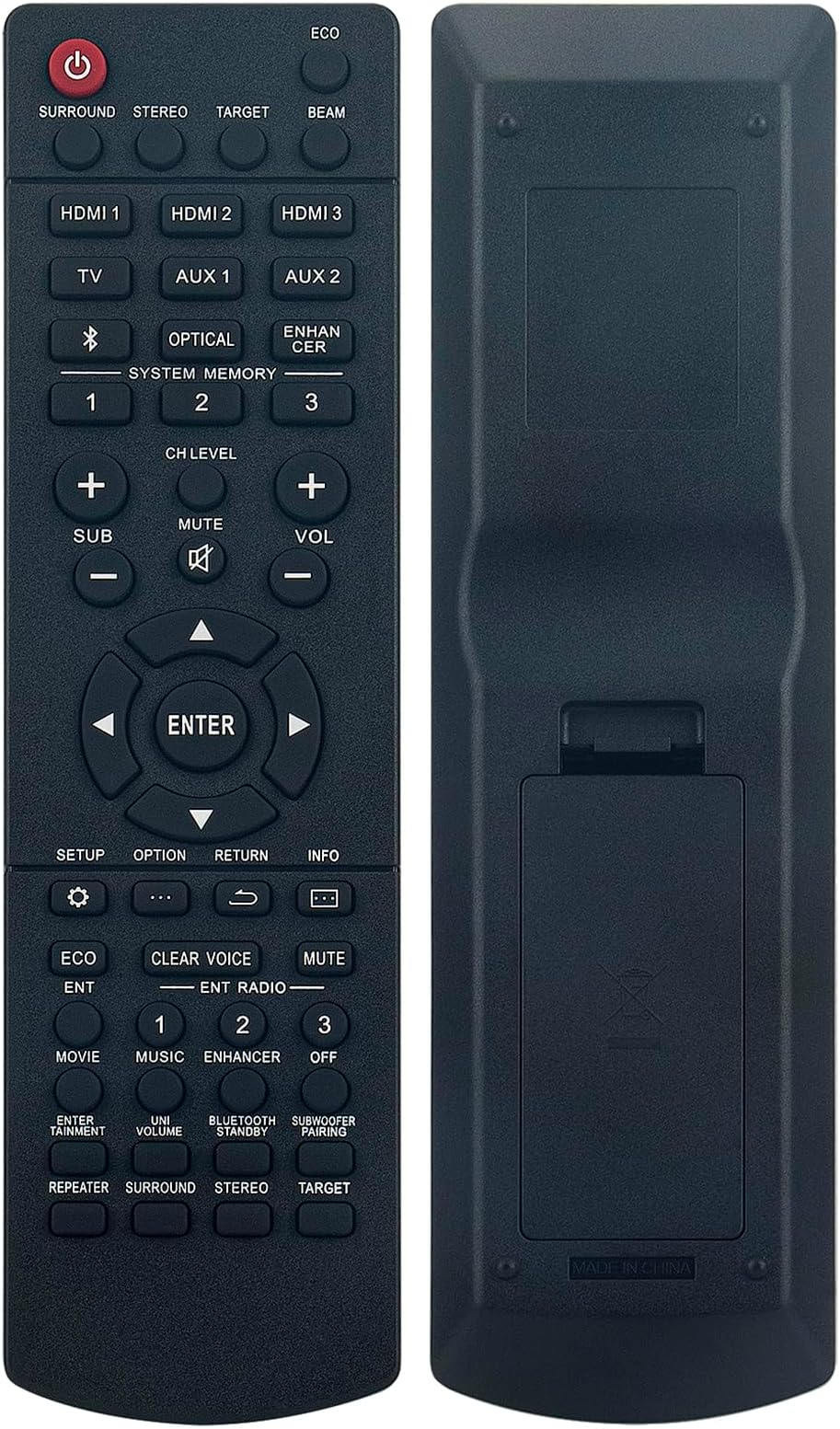 ALLIMITYFSR147 ZU80480 FSR141 ZK60890 Replacement Remote fit for Yamaha MusicCast Sound Bar YSP-2700 YSP-CU2700 NS-WSW121 YSP-2500 NS-WSW120 YSP-CU2500 YSP2700 YSPCU2700 NSWSW121 YSP2500