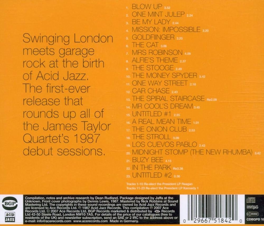 洋楽 [LP] the james taylor quartet The James Taylor Quartet – Get Organized – Vinyl (LP, Album