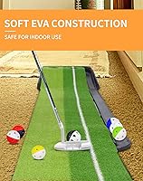 Vista 3 de 70 Pack Practice Golf Balls, 42mm Rubber Golf Training Ball, Hollow Airflow Limited Flight, Mini Soft Plastic Balls for Home Putting or Backyard