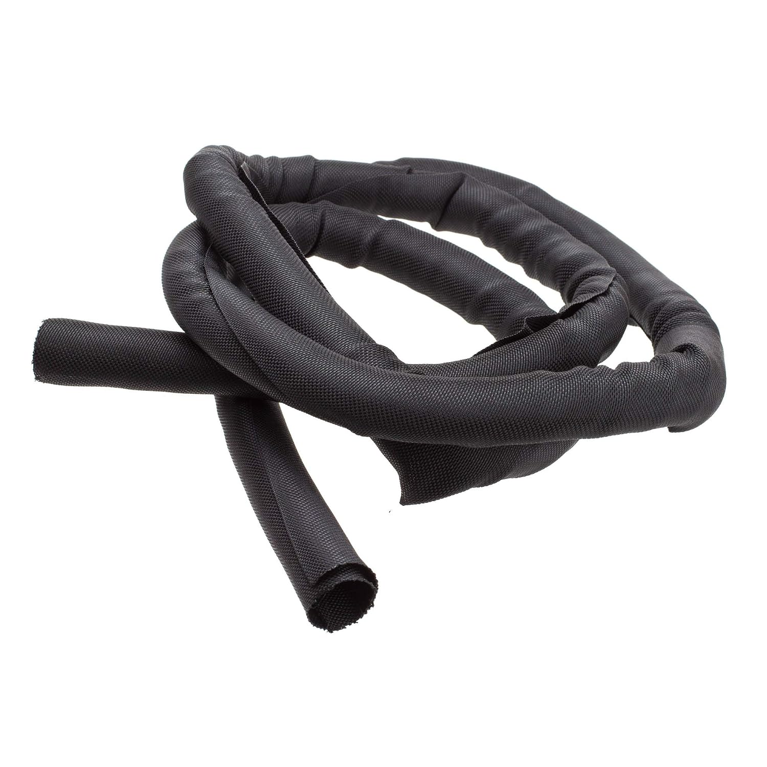 CableWholesale 3/4 inch Dia. Cord Protector Wrap, Split Woven Cable Organizer Wrap, Wire Wrap for Cable Management, 15 feet