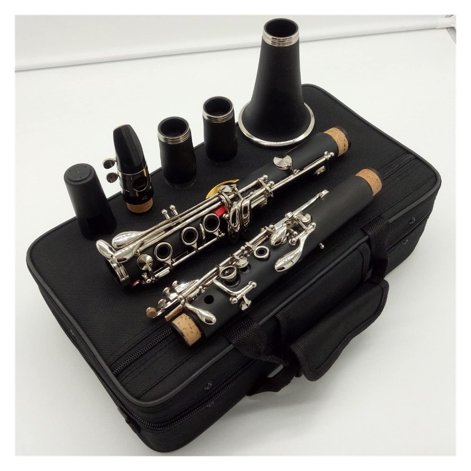 Clarinets BB Matte Abdominales Resina Bakelite Clarinet Boquilla 4C Incluida Caso + Reeds