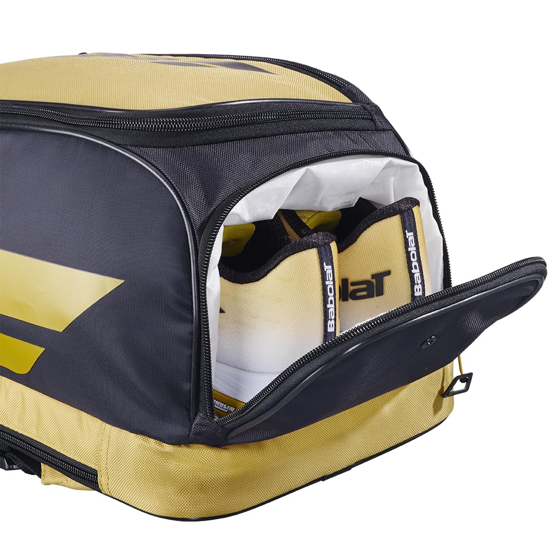 Babolat, Tennis Tasche Modell Kids, Einheitsgröße, Farbe Blau/Weiß/Rosa, Vielseitige Tasche mit Zwei Fächern, Spezielles Fach für Zubehör, Ideal für Kinder