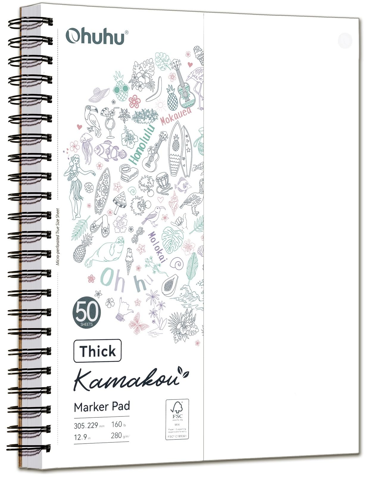 Ohuhu 280 gsm Double-Sided Marker Pad