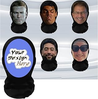 Halloween Customized Face,Mask Costume Mesh Full Coverage Of Visible Face Full Face 3D Printed Fun Headgear,Funny Face Mask - Buy now