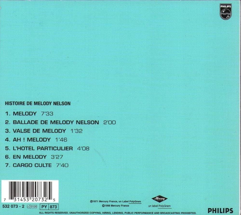 Amazon.co.jp: Histoire De Melody Nelson: ミュージック
