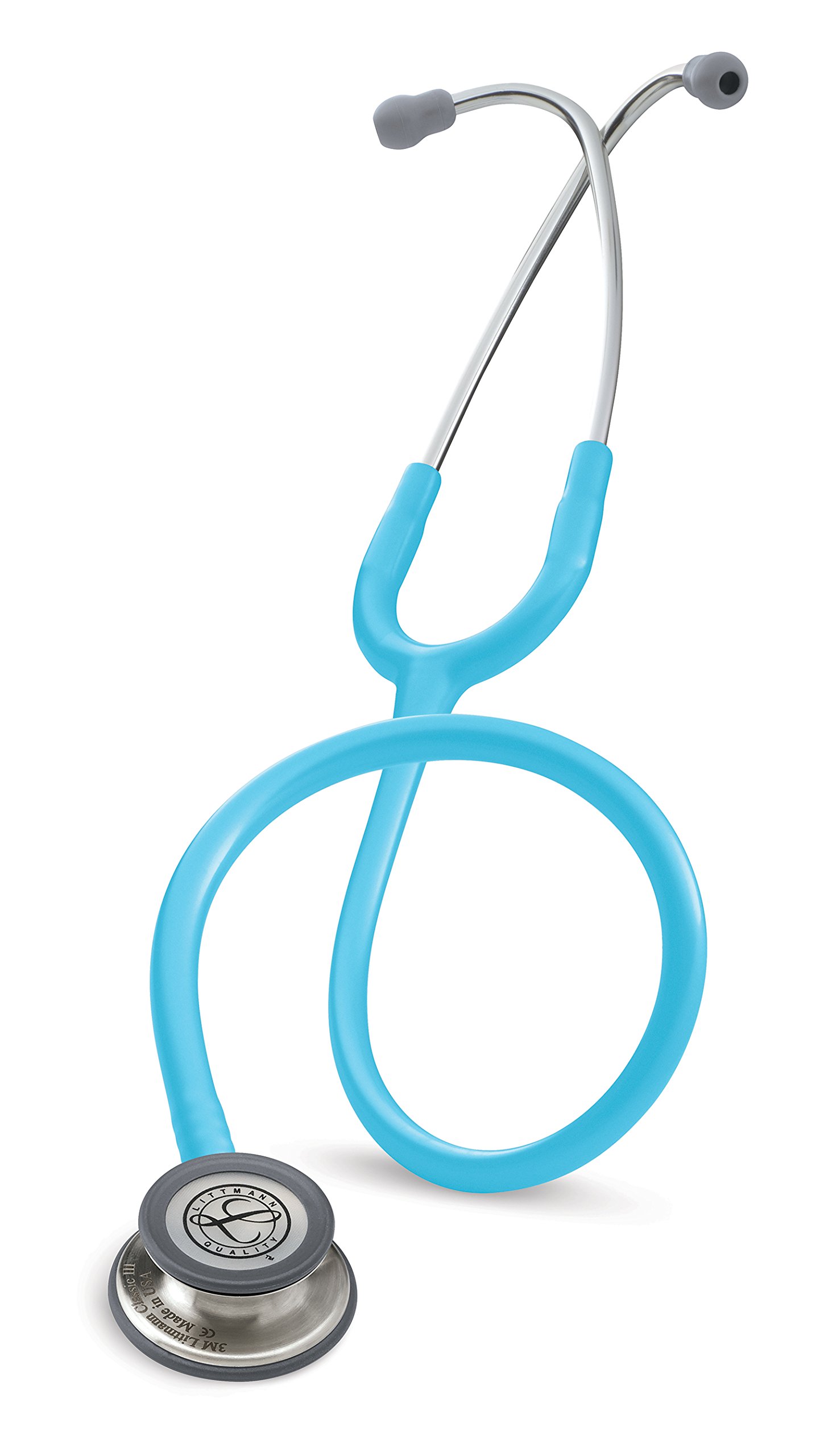 3M Littmann Classic III Estetoscopio con Grabado Gratuito y Linterna Pupilar de Regalo (Turquesa)