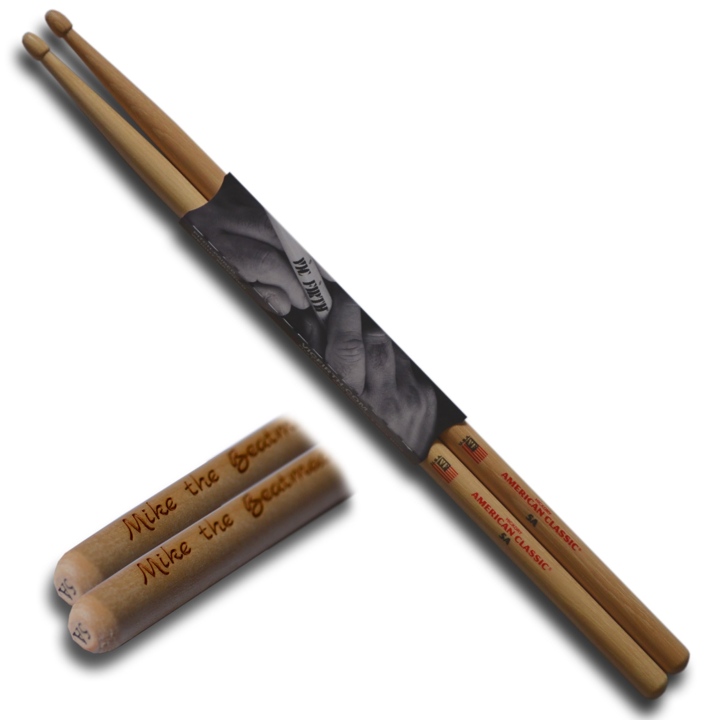 Original Vic Firth Drumsticks 5A individualisiert mit deiner Wunschgravur | Das Geschenk für Drummer, Schlagzeuger und Trommler