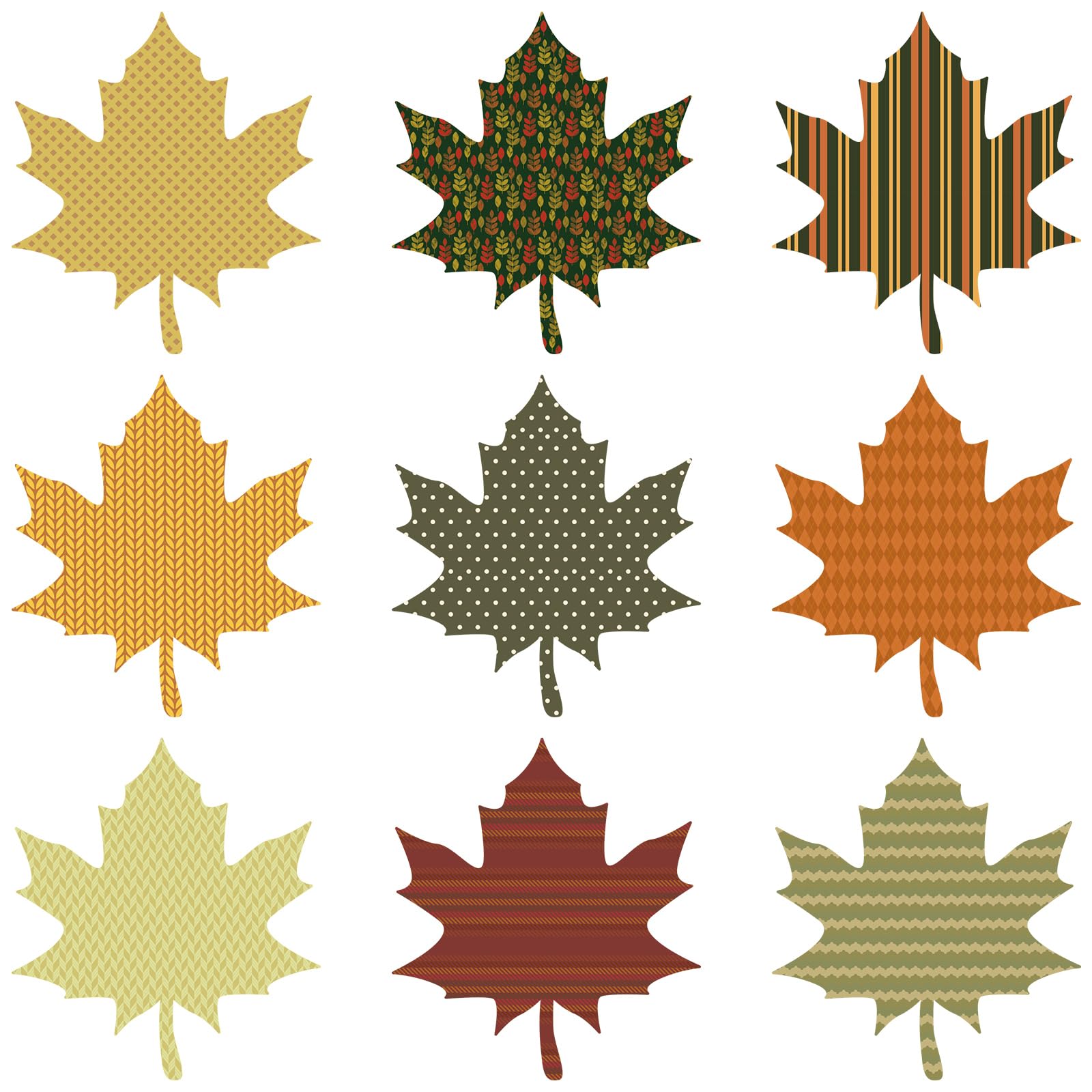 Spakon 108 Pcs Thanksgiving Fall Leaves Bulletin Board Decorations 5.5" Large Fall Leaves Cutouts Vintage Maple Leaf Cutout with Glue Point for
